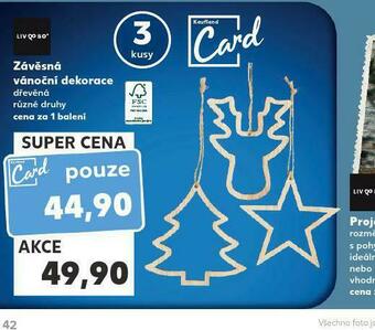 Kaufland Závěsná vánoční dekorace nabídka