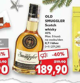 Kaufland Old smugler scotch whisky nabídka