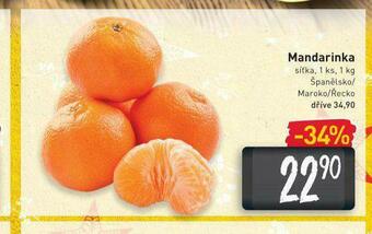 Billa Mandarinky nabídka