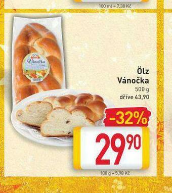 Billa Ölz vánočka nabídka