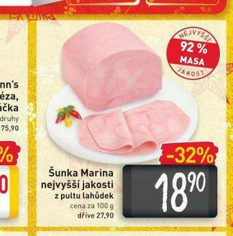 Billa Šunka marina nabídka