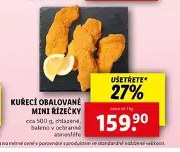 Lidl Kuřecí obalované mini řízečky nabídka