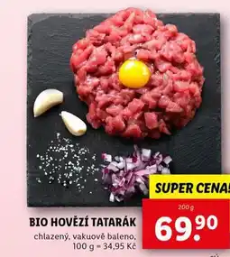 Lidl Bio hovězí tatarák nabídka