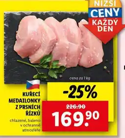Lidl Kuřecí medailonky z prsních řízků nabídka