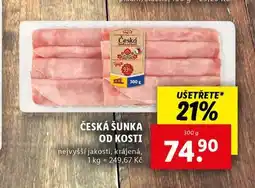 Lidl Česká šunka od kosti nabídka