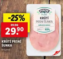 Lidl Krůtí prsní šunka nabídka