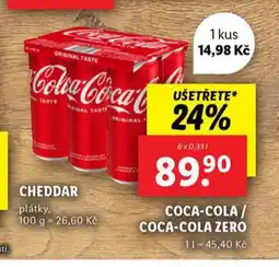 Lidl Coca cola / zero nabídka