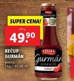 Lidl Kečup gurmán nabídka