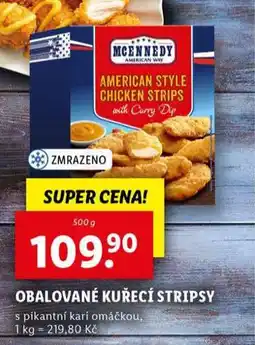 Lidl Obalované kuřecí stripsy nabídka