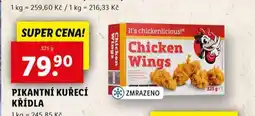 Lidl Pikantní kuřecí křídla nabídka