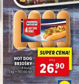 Lidl Hot dog briošky nabídka