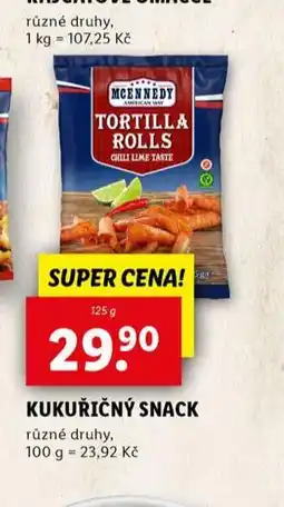 Lidl Kukuřičný snack nabídka