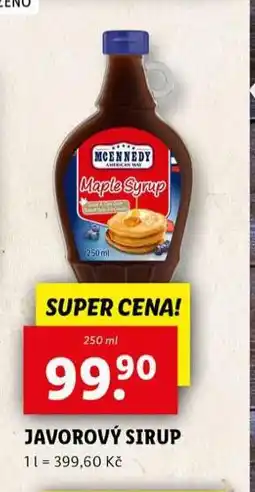 Lidl Javorový sirup nabídka