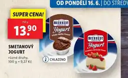 Lidl Smetanový jogurt nabídka