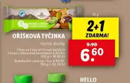 Lidl Oříšková tyčinka nabídka
