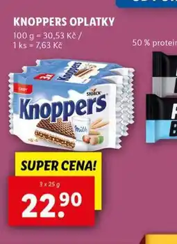 Lidl Knoppers oplatky nabídka