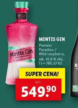 Lidl Mintis gin nabídka
