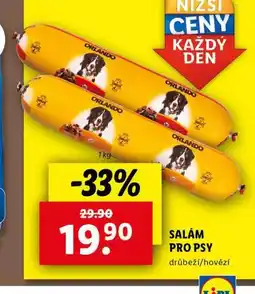 Lidl Orlando salám pro psy nabídka