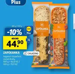 Lidl Zapékanka nabídka