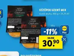 Lidl Oštěpek uzený mix nabídka