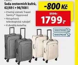 Lidl Sada cestovních kufrů nabídka