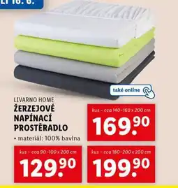 Lidl Žerzejové napínací prostěradlo 180-200 x 200 cm nabídka