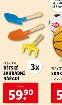 Lidl Dětské zahradní náčiní nabídka