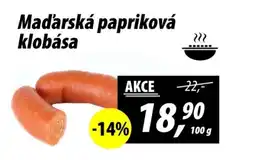 ZEMAN Maďarská papriková klobása nabídka
