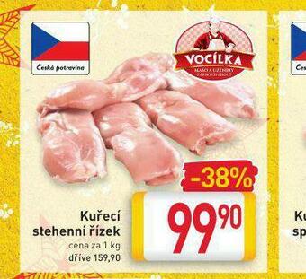 Billa Kuřecí stehenní řízek nabídka
