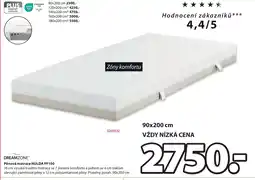 JYSK Pěnová matrace HULDA PF100 nabídka