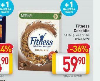 Billa Fitness cereálie nabídka