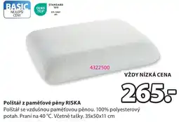 JYSK Polštář z paměťové pěny RISKA nabídka