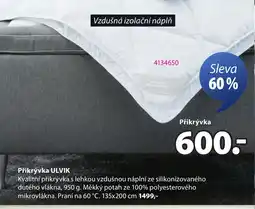 JYSK Přikrývka ULVIK nabídka