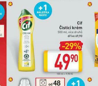 Billa Cif čistící krém nabídka