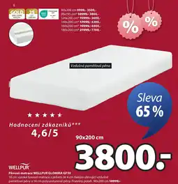 JYSK Pěnová matrace WELLPUR GLOMMA GF30 nabídka