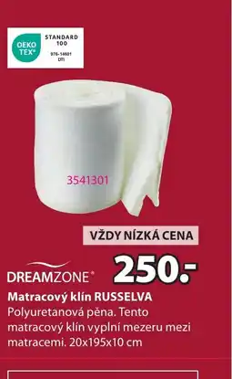 JYSK DREAMZONE® Matracový klín RUSSELVA nabídka