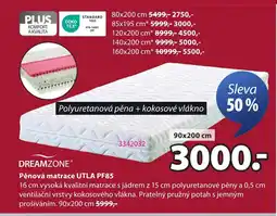 JYSK DREAMZONE® Pěnová matrace UTLA PF85 nabídka