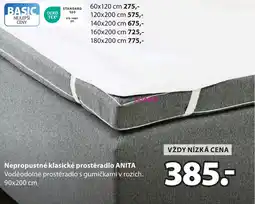 JYSK Nepropustné klasické prostěradlo ANITA nabídka