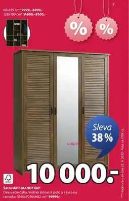JYSK Šatní skříň MANDERUP nabídka