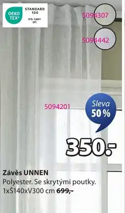JYSK Závěs UNNEN nabídka