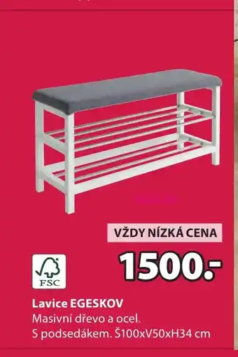 JYSK Lavice EGESKOV nabídka