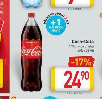 Billa Coca cola 1,75l nabídka