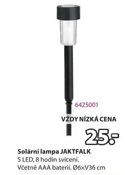 JYSK Solární lampa JAKTFALK nabídka