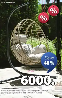JYSK Závěsné křeslo BORK nabídka