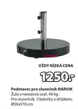 JYSK Podstavec pro slunečník NARVIK nabídka