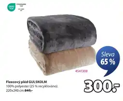 JYSK Fleecový pléd GULSKOLM nabídka