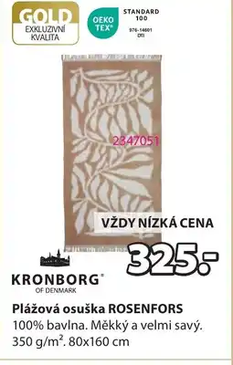 JYSK Plážová osuška ROSENFORS nabídka