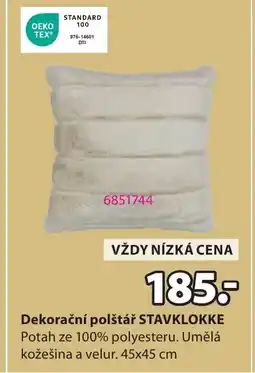 JYSK Dekorační polštář STAVKLOKKE nabídka