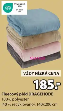 JYSK Fleecový pléd DRAGEHODE nabídka