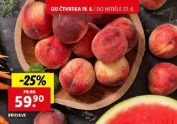 Lidl Broskve nabídka